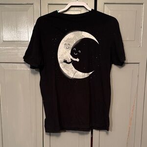 Threadless Black Kids Tee with Moon Graphic